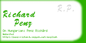 richard penz business card